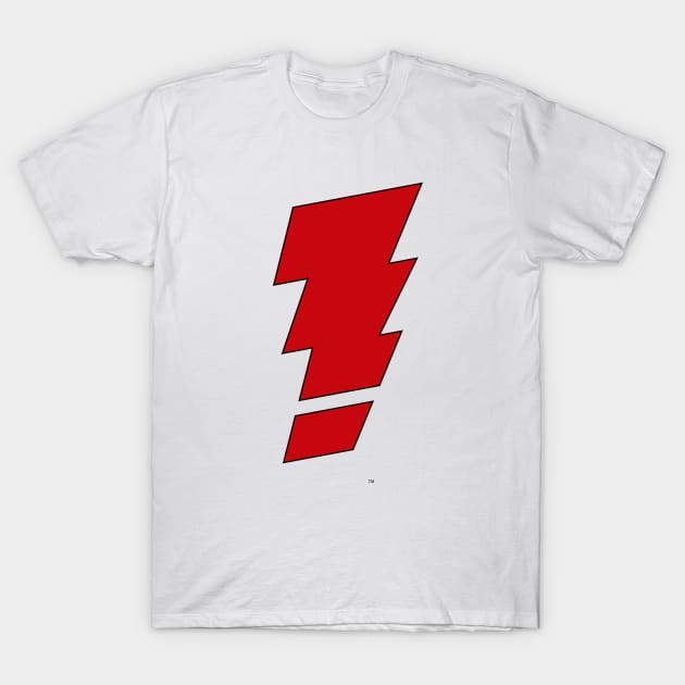 MADMAN Original "Exclamation Bolt" in Red! T-Shirt by MICHAEL ALLRED